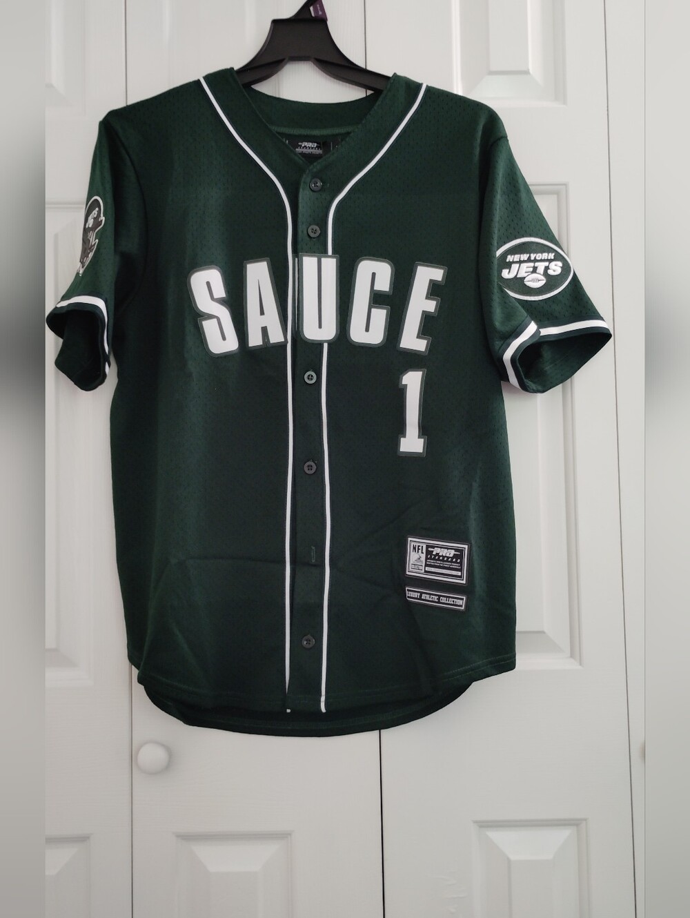 "NWT Pro Standard New York Jets Ahmad Sauce Gardner #1 Baseball Jersey Men's L.
